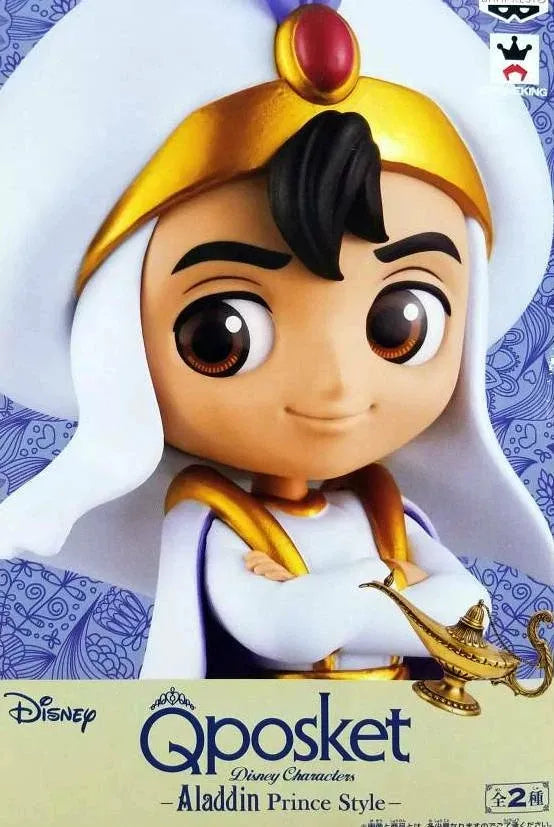 Banpresto Disney 迪士尼 Aladdin 阿拉丁 Qposket B款 白色 景品
